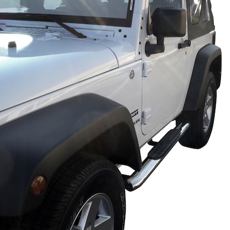 Westin Automotive 07-16 WRANGLER 2DR PRO TRAXX 4IN OVAL STEP BAR STAINLESS STEEL 21-23310